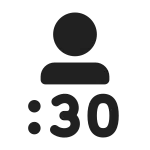 Shifts 30 Minutes SVG Icon